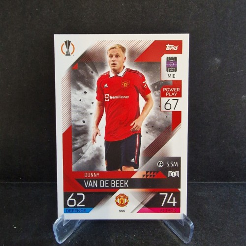 2022-23 Topps Match Attax Van de Beek Manchester United /E58