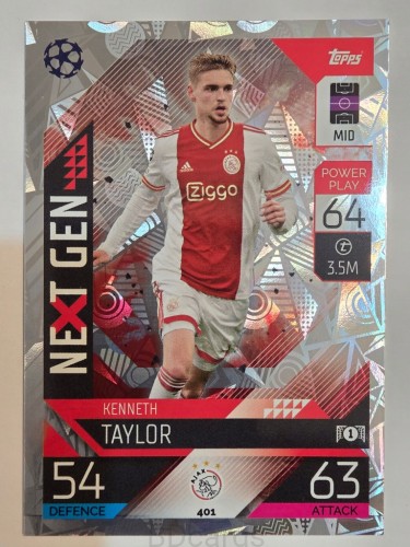2022-23 Topps Match Attax Kenneth Taylor Ajax Next Gen /A
