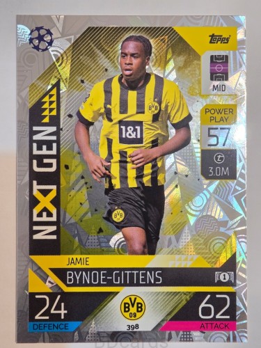 2022-23 Topps Match Attax Gittens Borussia Dortmund Next Gen /A