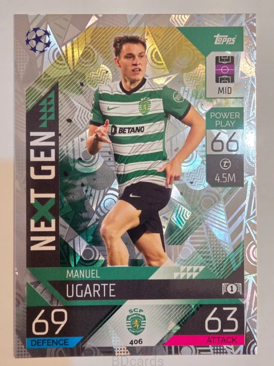 2022-23 Topps Match Attax Manuel Ugarte Sporting Inter Next Gen /A