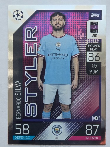 2022-23 Topps Match Attax Bernardo Silva Manchester City /F