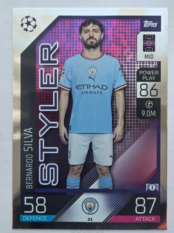 2022-23 Topps Match Attax Bernardo Silva Manchester City /F