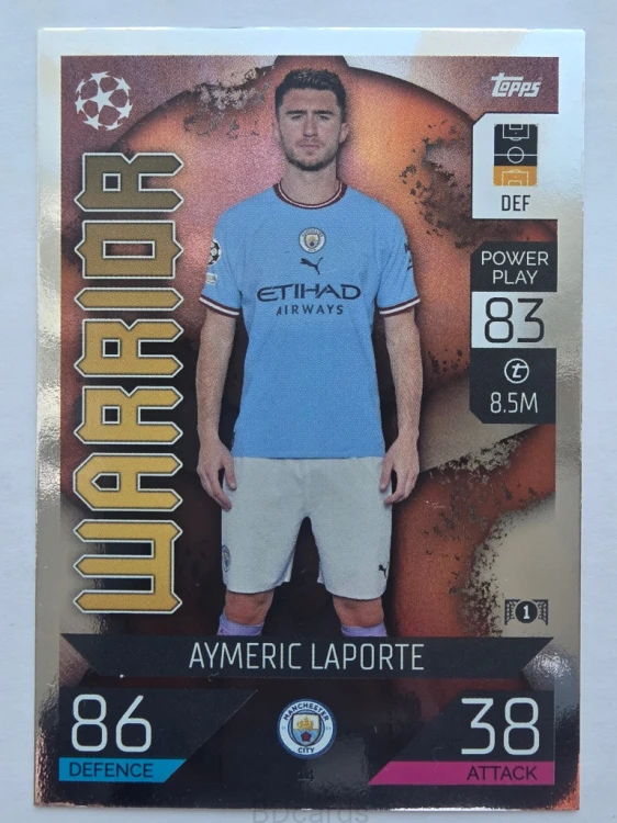 2022-23 Topps Match Attax Aymeric Laporte Manchester City /F