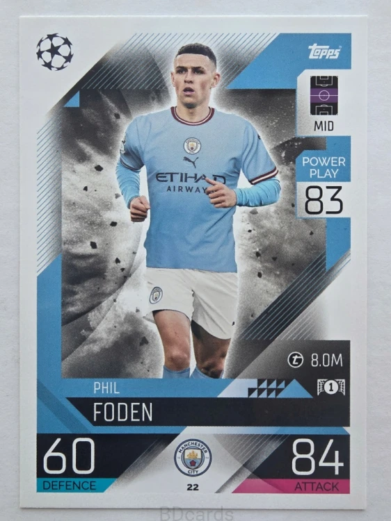 2022-23 Topps Match Attax Phil Foden Manchester City /F
