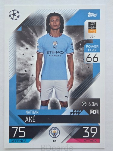 2022-23 Topps Match Attax Nathan Ake Manchester City /F