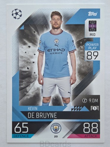 2022-23 Topps Match Attax Kevin de Bruyne Manchester City /F