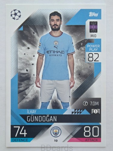2022-23 Topps Match Attax Ilkay Gundogan Manchester City /F
