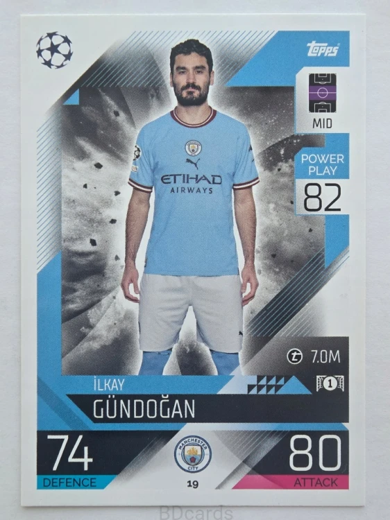 2022-23 Topps Match Attax Ilkay Gundogan Manchester City /F