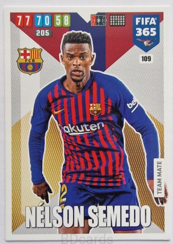 2019-20 Panini Fifa 365 Champions League Semedo FC Barcelona /FR8