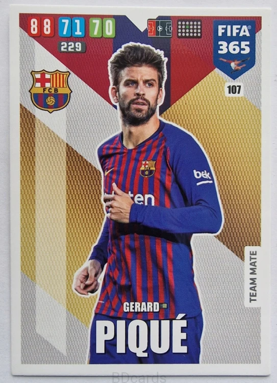 2019-20 Panini Fifa 365 Champions League Pique FC Barcelona /FR8