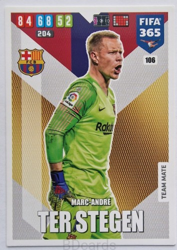 2019-20 Panini Fifa 365 Champions League Ter Stegen FC Barcelona /FR9