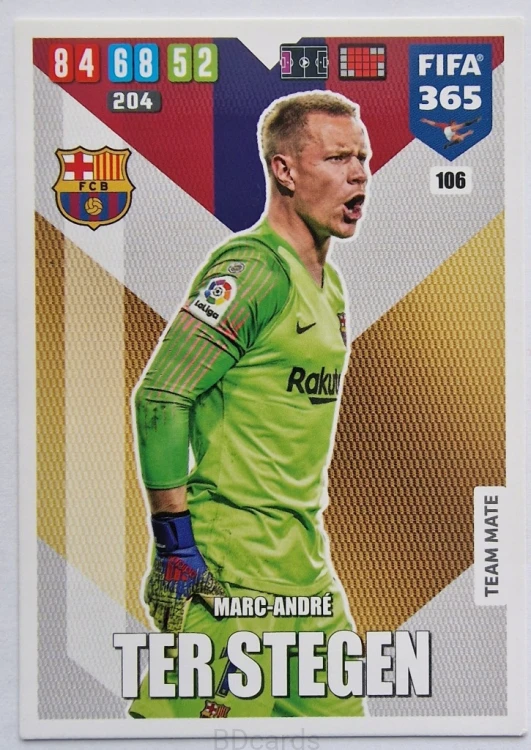 2019-20 Panini Fifa 365 Champions League Ter Stegen FC Barcelona /FR9