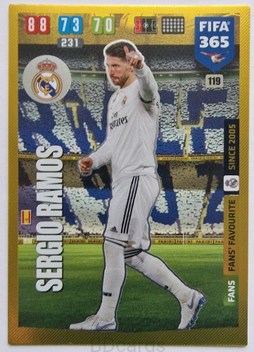 2019-20 Panini Fifa 365 Champions League Ramos Real Madryt /FR5