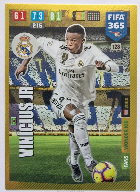 2019-20 Panini Fifa 365 Champions League Vinicius Jr Real Madryt /FR5