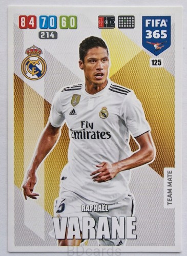 2019-20 Panini Fifa 365 Champions League Varane Real Madryt /FR4