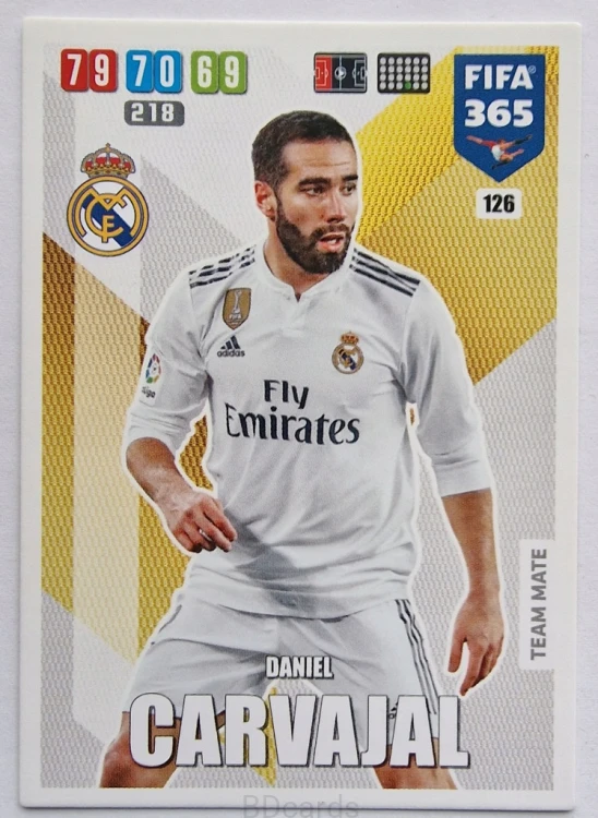 2019-20 Panini Fifa 365 Champions League Carvajal Real Madryt /FR3
