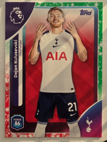2025-26 Topps Premier League KA Dejan Kulusevski Tottenham /N1
