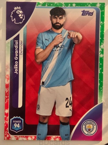 2025-26 Topps Premier League KA Jośko Gvardiol Manchester City /N1