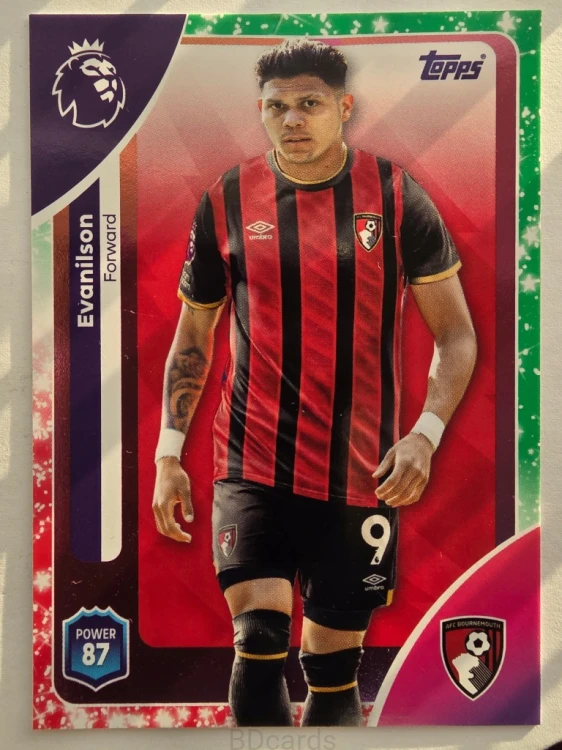 2025-26 Topps Premier League KA Evanilson Bournemouth /N3