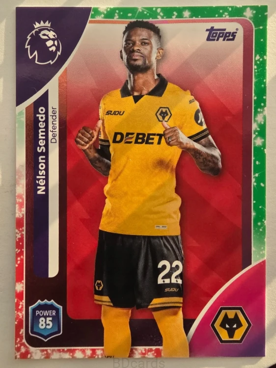 2025-26 Topps Premier League KA Nelson Semedo Wolverhampton /F