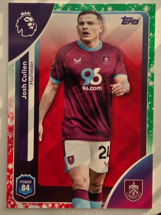 2025-26 Topps Premier League KA Josh Cullen Burnley /N3