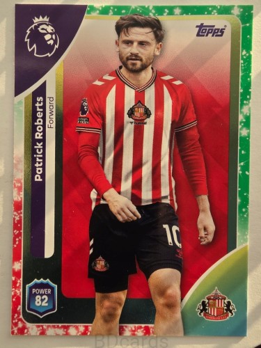 2025-26 Topps Premier League KA Patrick Roberts Sunderland /N7