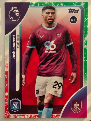 2025-26 Topps Premier League KA Josh Laurent Burnley /N7