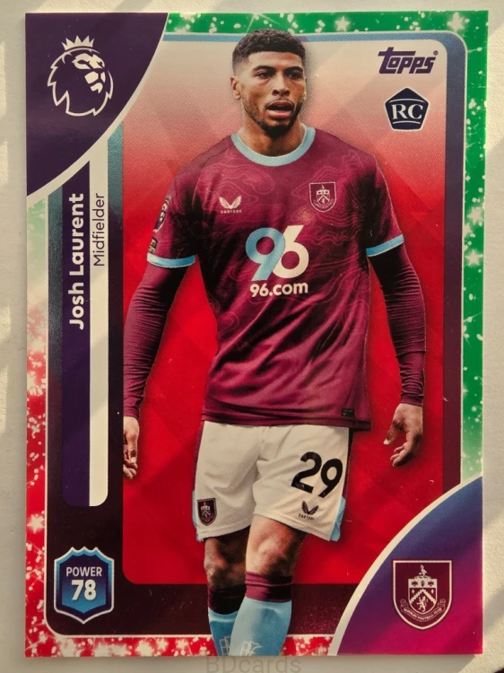 2025-26 Topps Premier League KA Josh Laurent Burnley /N7