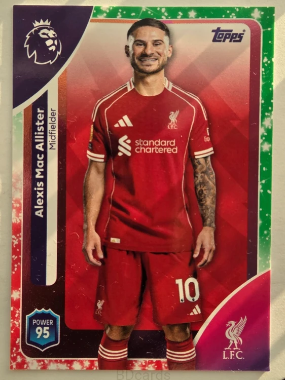 2025-26 Topps Premier League KA Alexis Mac-Allister Liverpool /N7