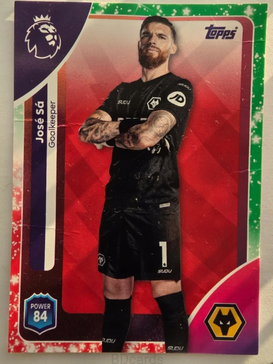 2025-26 Topps Premier League KA Jose Sa Wolverhamptom /O