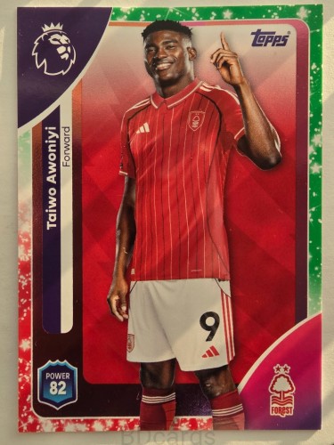 2025-26 Topps Premier League KA Taiwo Awoniyi Nottingham Forest /O