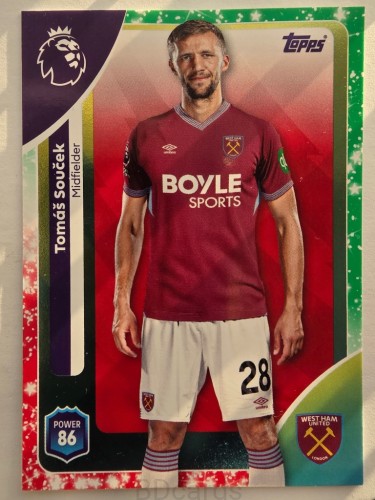2025-26 Topps Premier League KA Tomas Soucek West Ham United /O