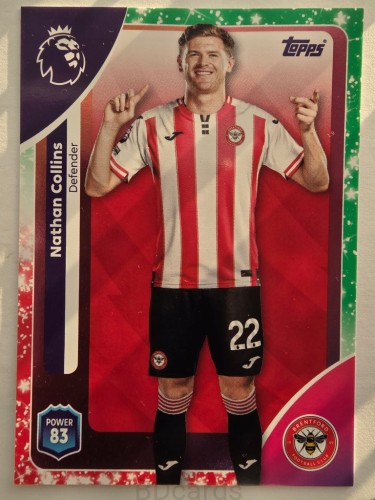 2025-26 Topps Premier League KA Nathan Collins Sheffield /O