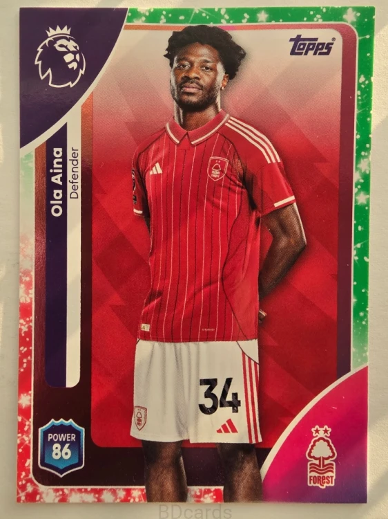 2025-26 Topps Premier League KA Ola Aina Nottingham Forest /O
