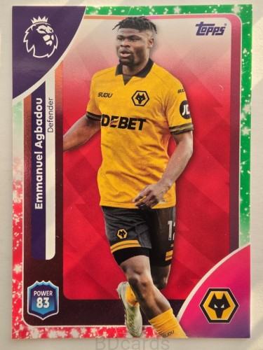 2025-26 Topps Premier League KA Emanuel Agbadou Wolverhampton /O