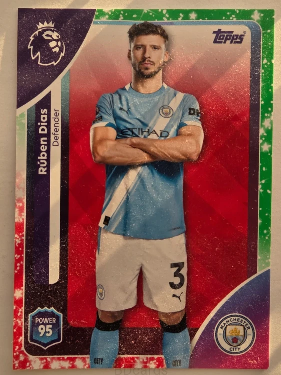 2025-26 Topps Premier League KA Ruben Dias Manchester City /O