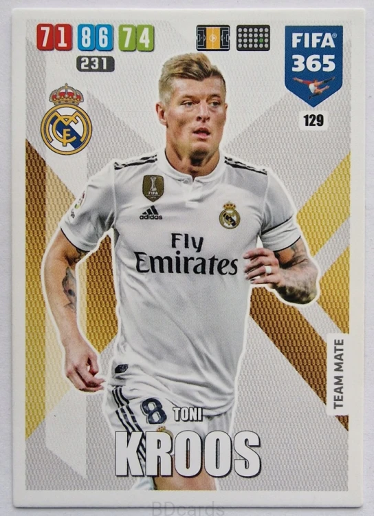 2019-20 Panini Fifa 365 Champions League Kroos Real Madryt /FR2