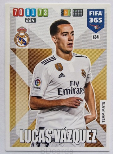 2019-20 Panini Fifa 365 Champions League Vazquez Real Madryt /FR1