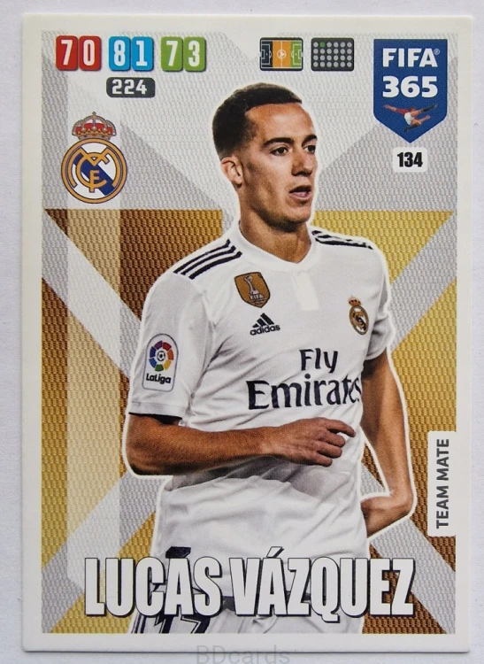 2019-20 Panini Fifa 365 Champions League Vazquez Real Madryt /FR1