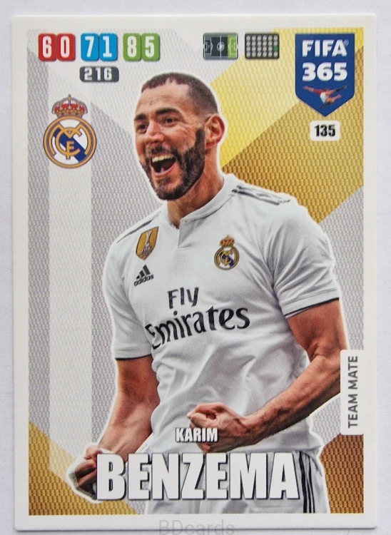 2019-20 Panini Fifa 365 Champions League Benzema Real Madryt /FR1