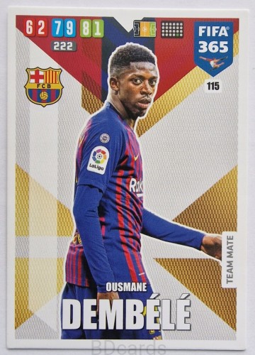 2019-20 Panini Fifa 365 Champions League Ousmane Dembele FC Barcelona /FR6