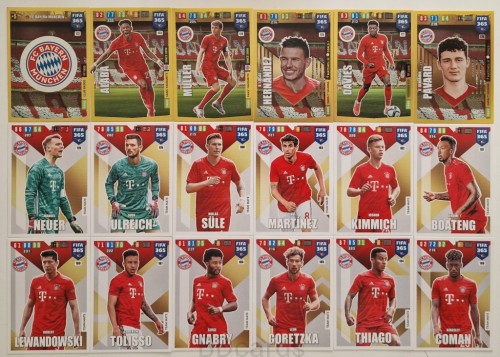 2019-20 Panini Fifa 365 18 Bayern Monachium Lewandowski Muller Alaba /ZY