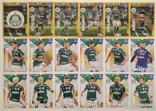 2019-20 Panini Fifa 365 18 Palmeiras Melo Dudu Gomez /ZY
