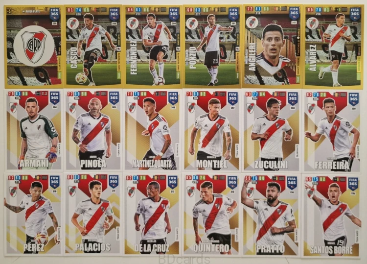2019-20 Panini Fifa 365 18 River Plate Armani Alvarez Perez /ZY