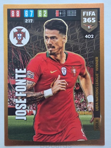 2019-20 Panini Fifa 365 Jose Fonte Portugalia Gold /F