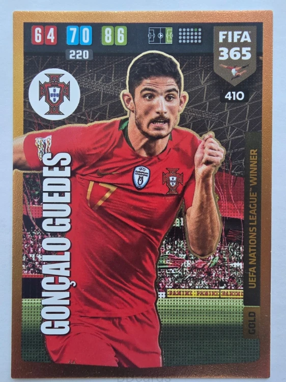 2019-20 Panini Fifa 365 Goncalo Guedes Portugalia Gold /F