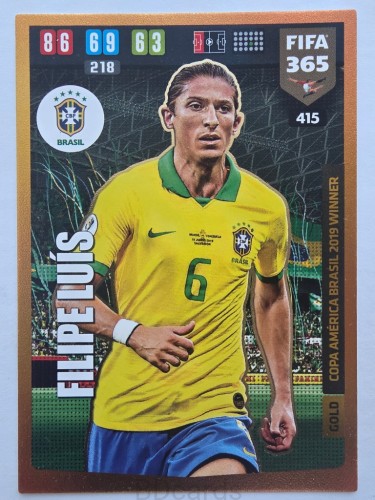 2019-20 Panini Fifa 365 Filipe Luis Brazylia Gold /F
