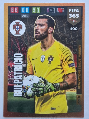 2019-20 Panini Fifa 365 Rui Patricio Brazylia Gold /F