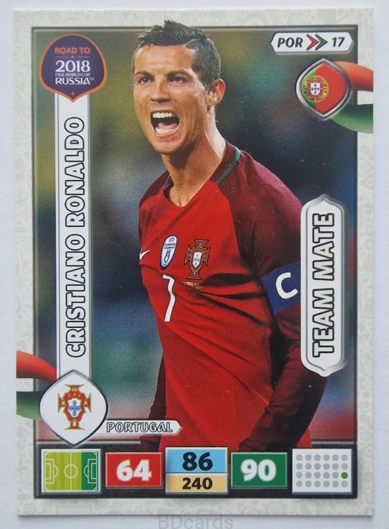 2018 Panini World Cup Russia Cristiano Ronaldo Portugal /B