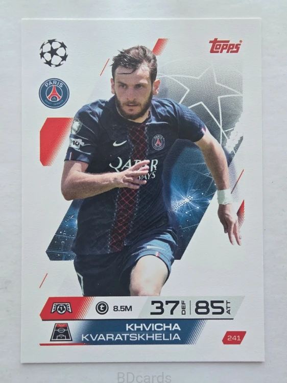 2025-26 Topps Match Attax Kvaratskhelia PSG /F